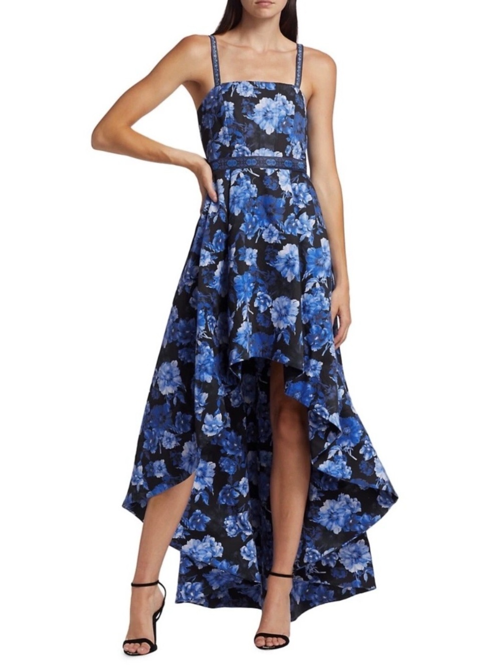Alice + Olivia Women's Florence High Low Gown 4